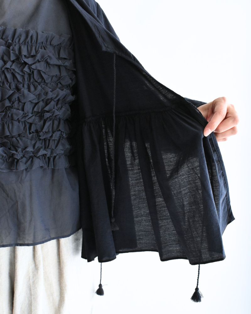 Handwoven Cotton Hakeme Cache-coeur in DarkNavy