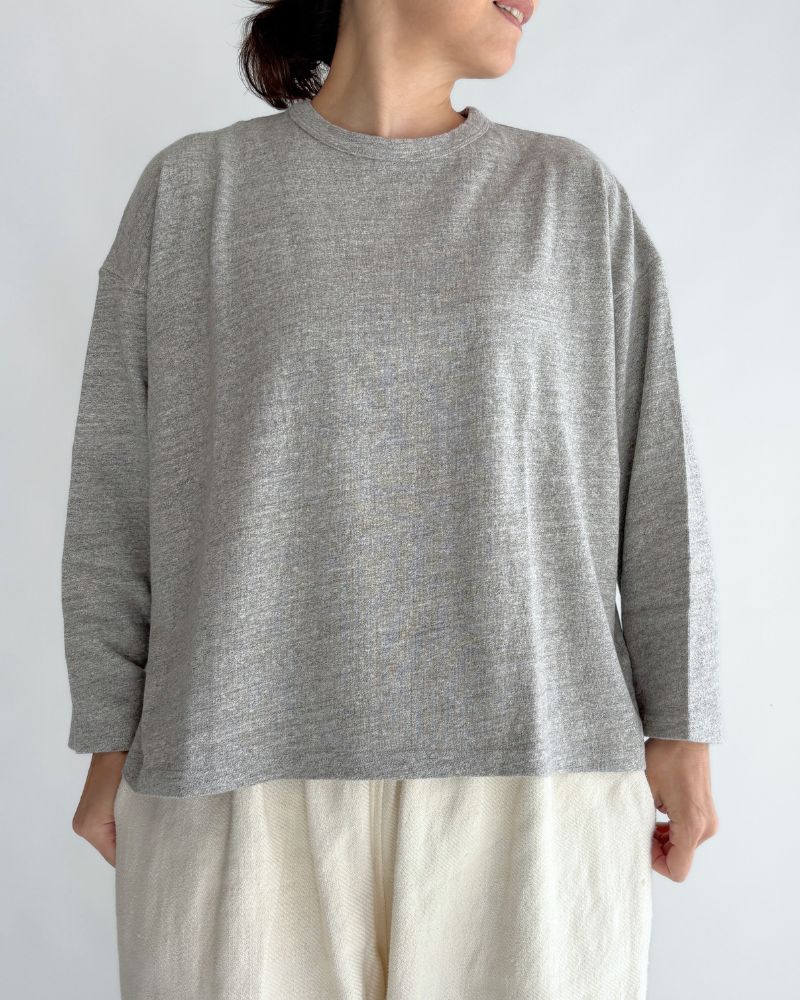 jersey pullover in Gray