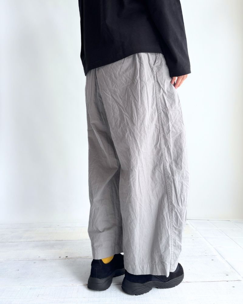 Cotton Silk Pants in Gray