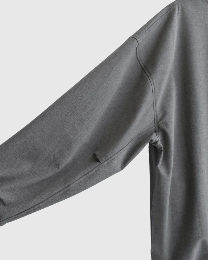 Unisex Drawstring Pullover in Gray