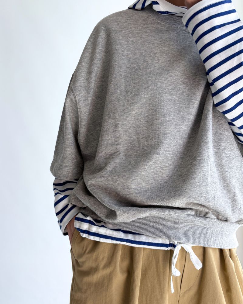 Sweat Cocoon Vest in TopGray