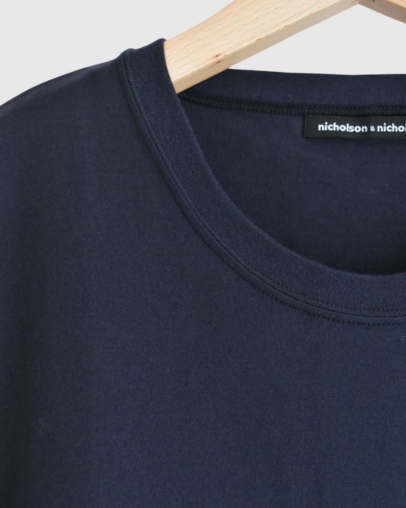 CALM French Sleeve T-shirt in Navy