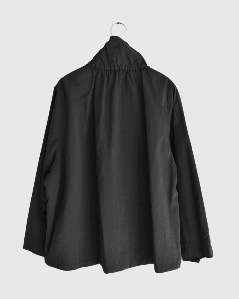Funnel Neck Jacket in Black