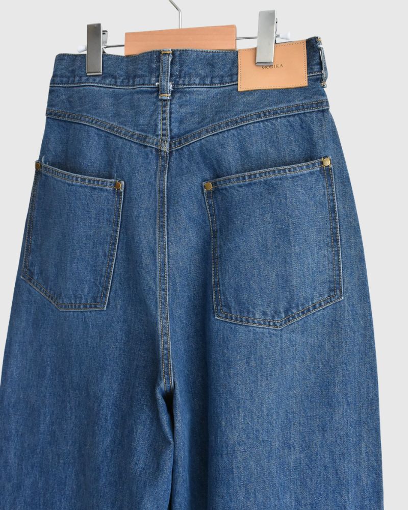 13oz Uneven Yarn Buggy Denim Pants in VintageWash