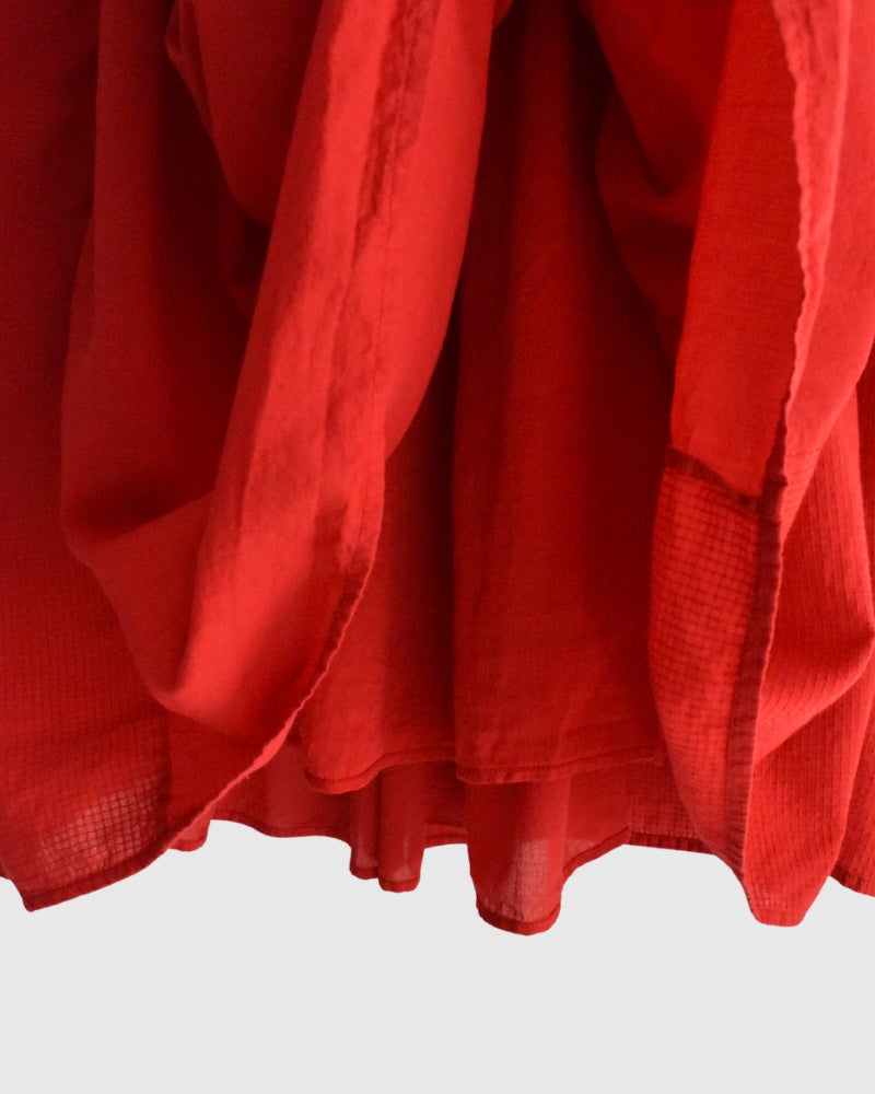 Rajasthan Gathered Skirt in Red