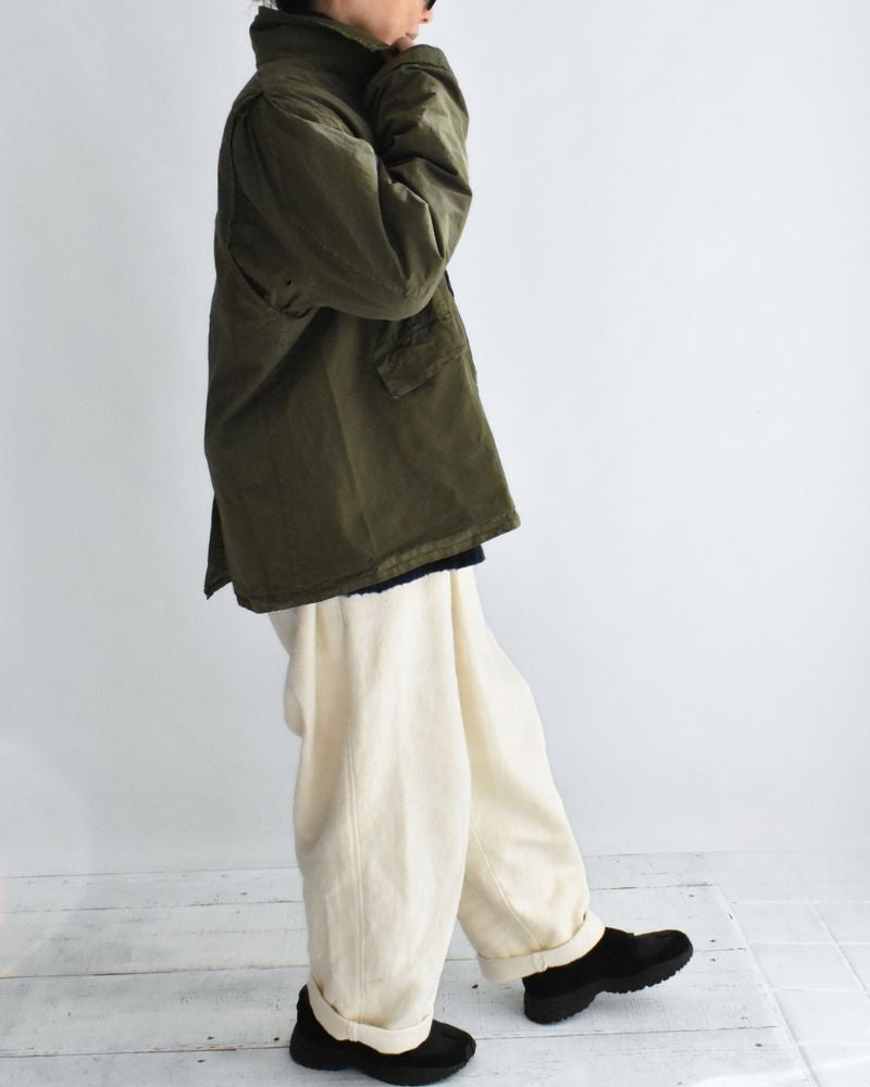 Garment Dye Short Coat in Khaki