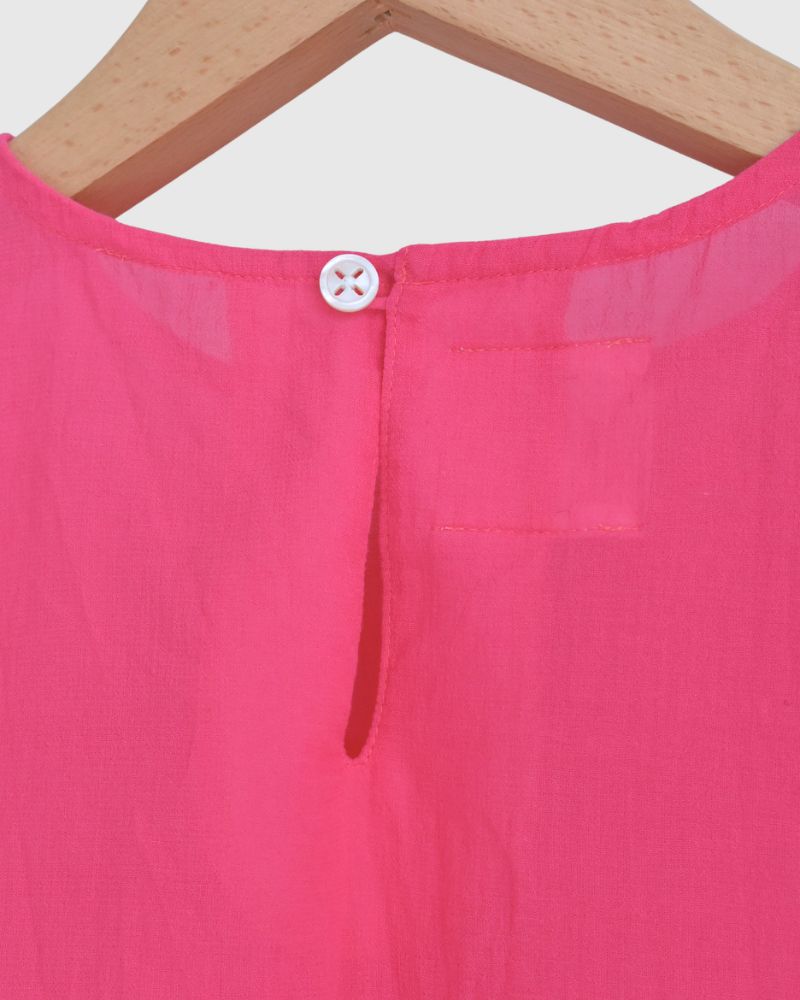 Boil Sleeveless Stack Blouse in Pink