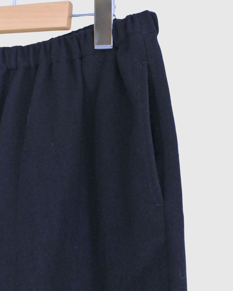Cocoon Pants (Wool) in Navy