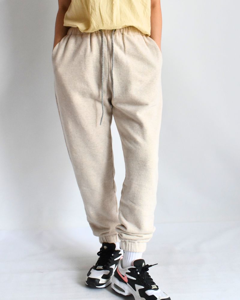RAFFY FRENCH TERRY PANTS in Oatmeal