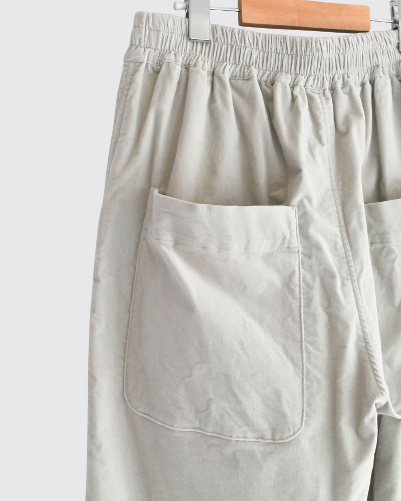 Easy Wide Pants (Velvet) in LightGray