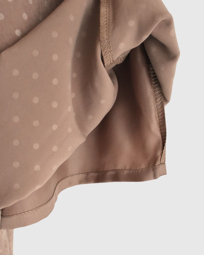 Embossed dot pants 'SONK' in Beige