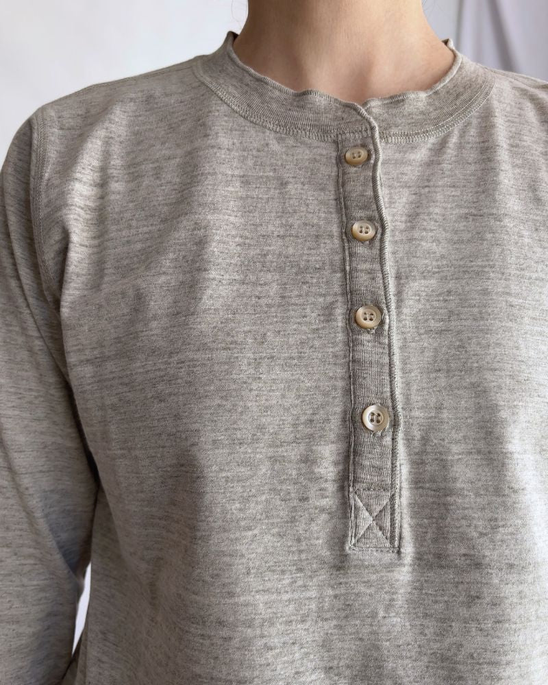 UNDYED Henley Neck Pullover