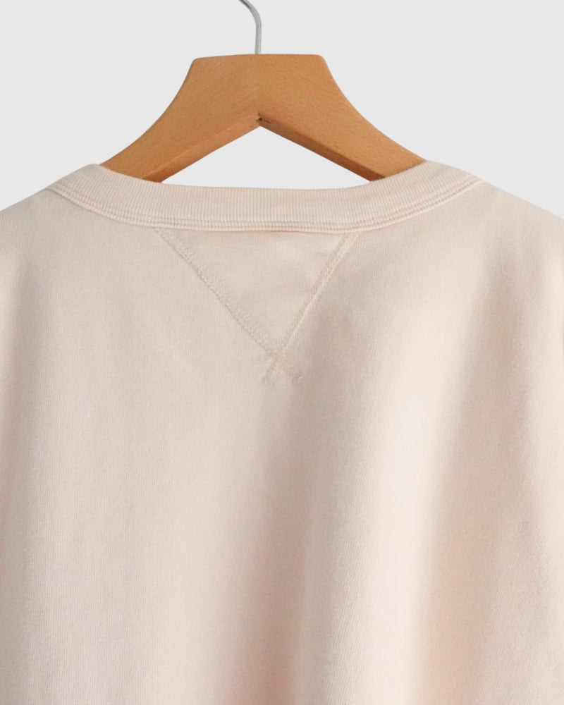 Vintage Sweat Double Gusset Pullover in White