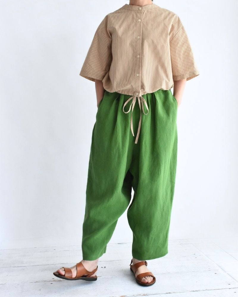 Egg Pants (LINEN/RAMIE) in Green