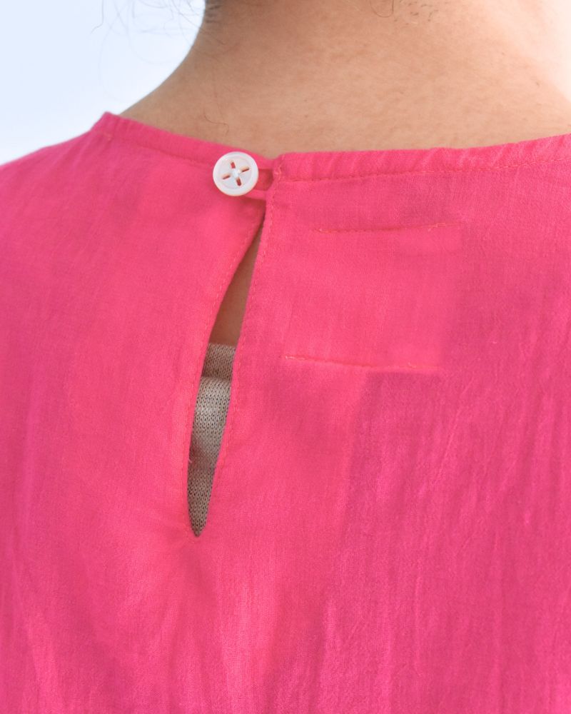 Boil Sleeveless Stack Blouse in Pink