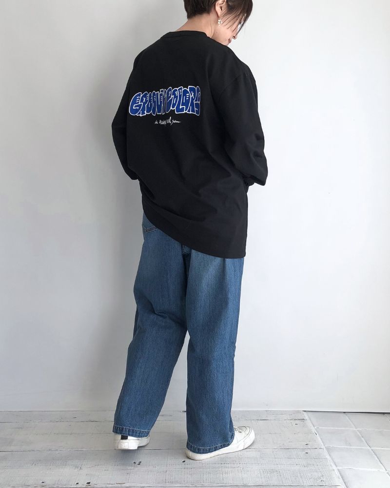 Graphic Logo Long Sleeve Tee (MENS) in Black
