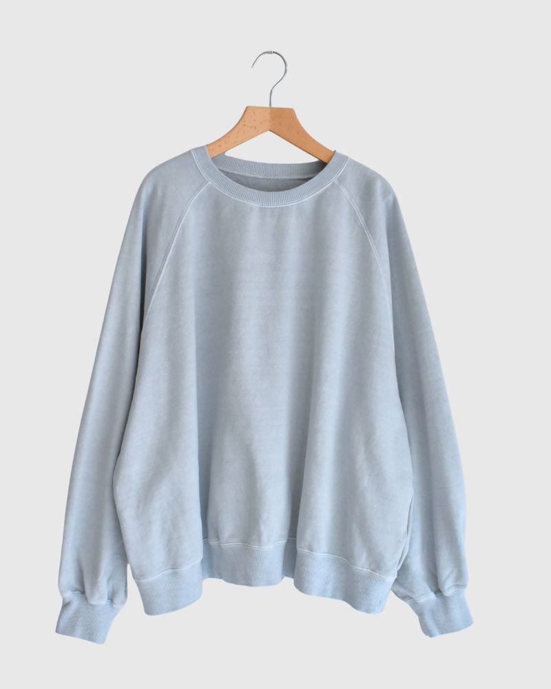 Pigment dye sweatshirt L/S in Blue