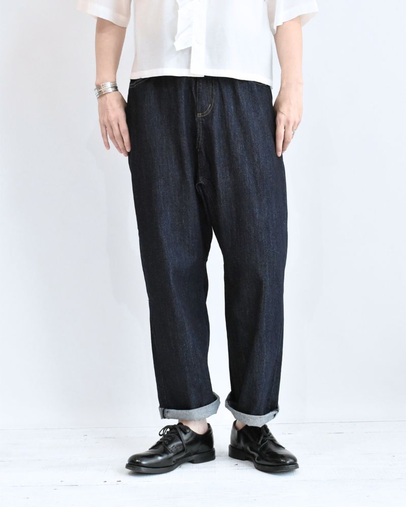 Sarrouel Design Denim Pants 'JENA' in Onewash