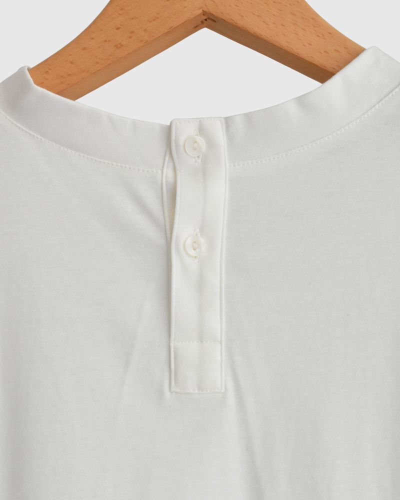 muratti crew neck wide pullover in White
