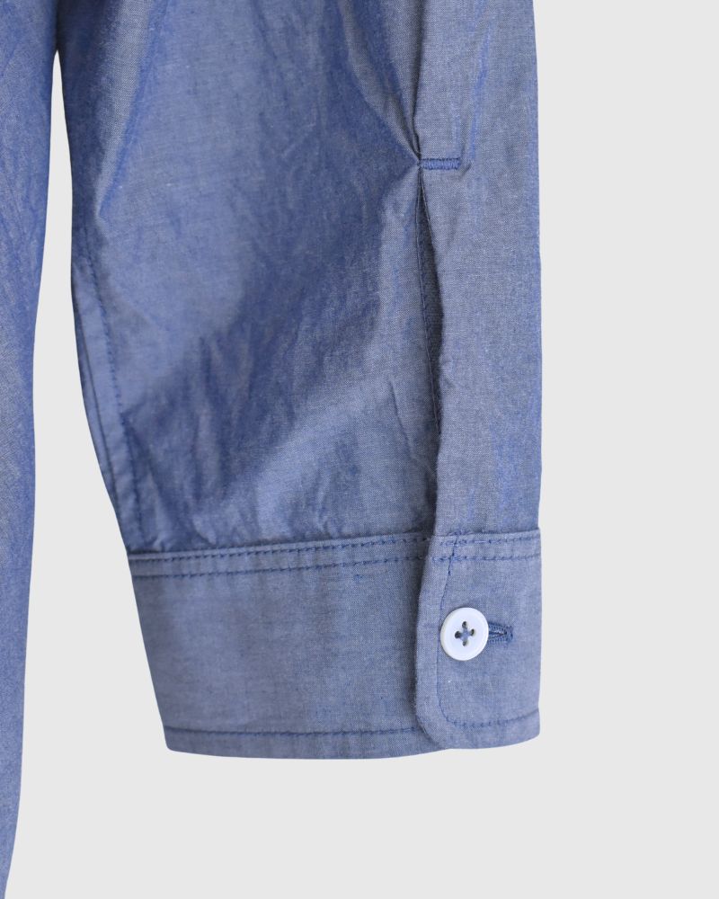 Regular Collar Big Shirt in Navy