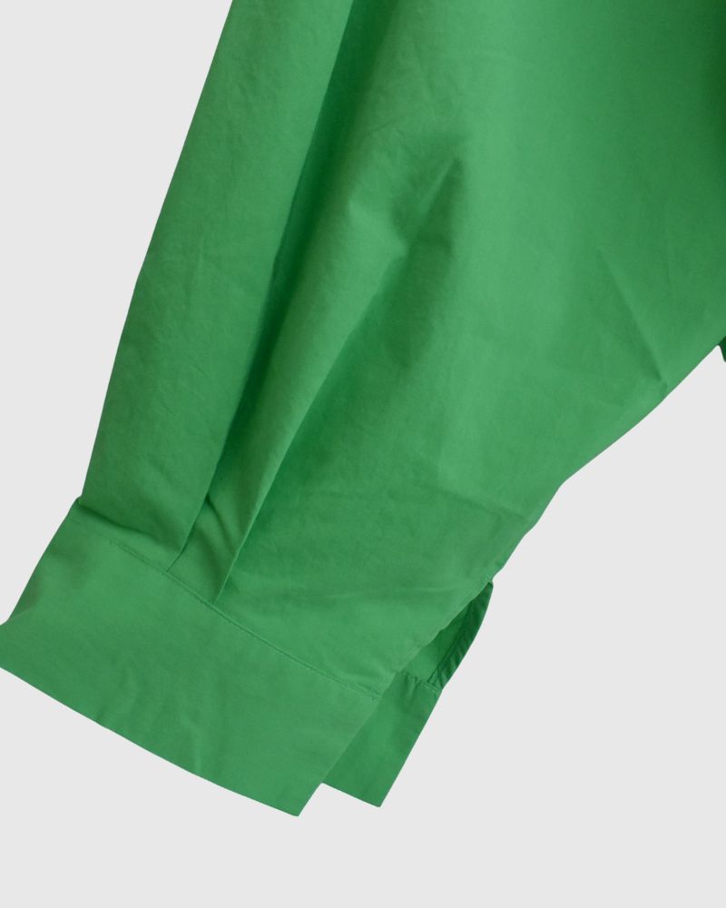 Tie collar blouse in Green