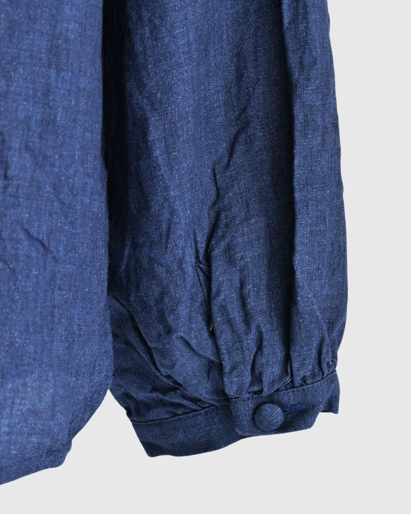 Indigo linen shirt in Indigo