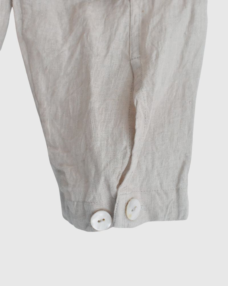 Handwoven 60x60 Linen Jacket in LightGray