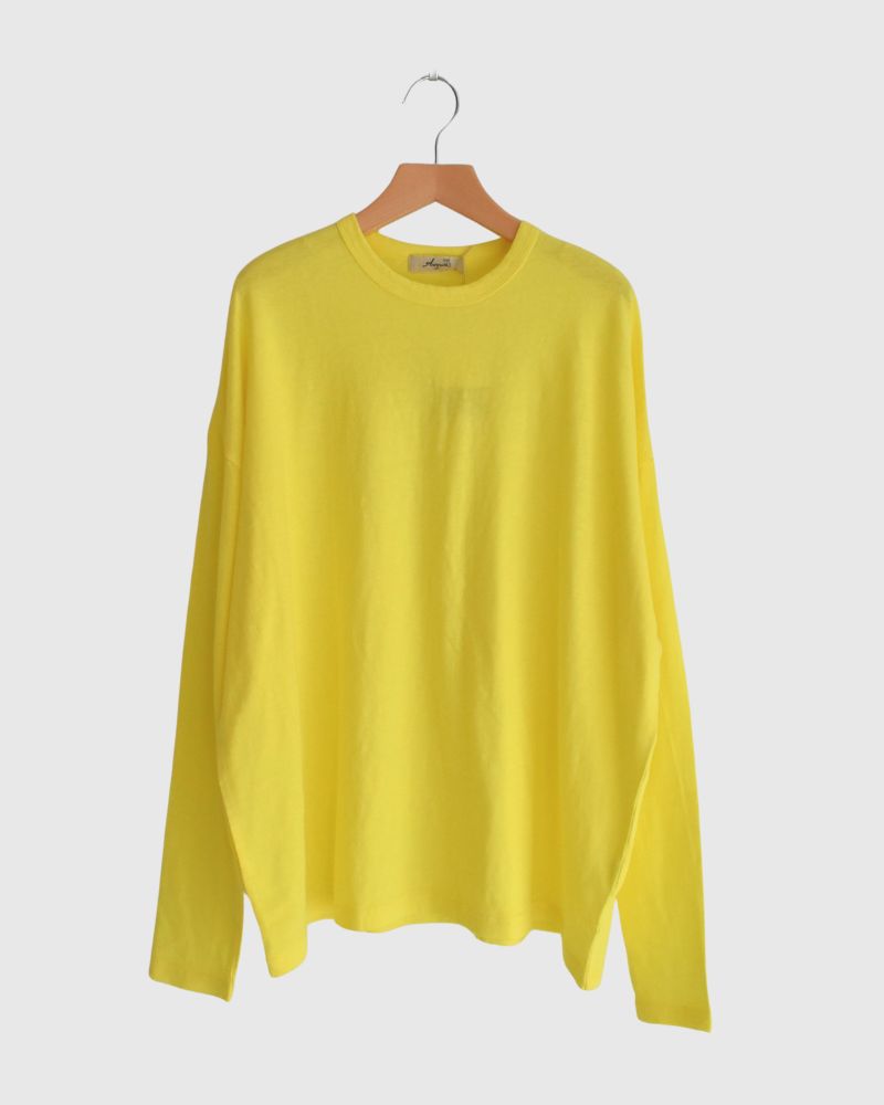 Jersey Loose Pullover in Yellow