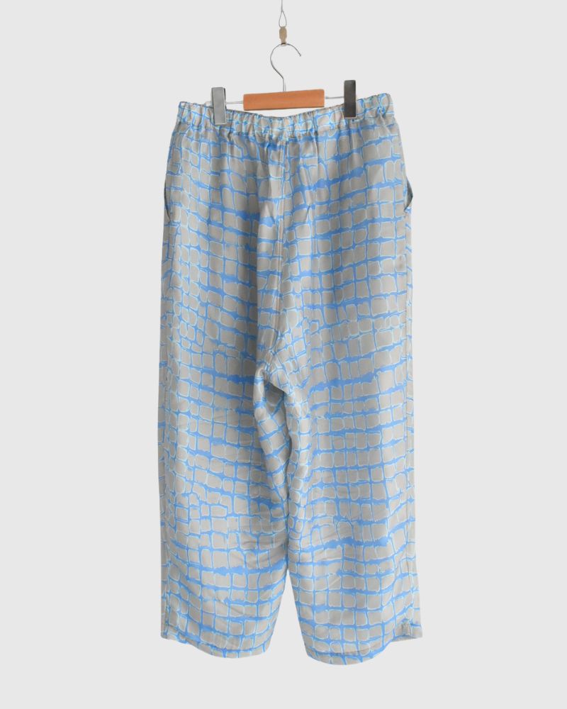 Cobblestone Pattern Easy Pants in SaxBeige