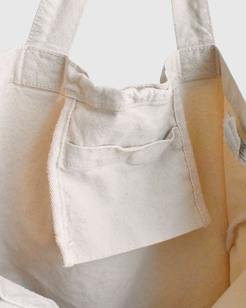 DENIM DUNGAREE Bag in OffWhite