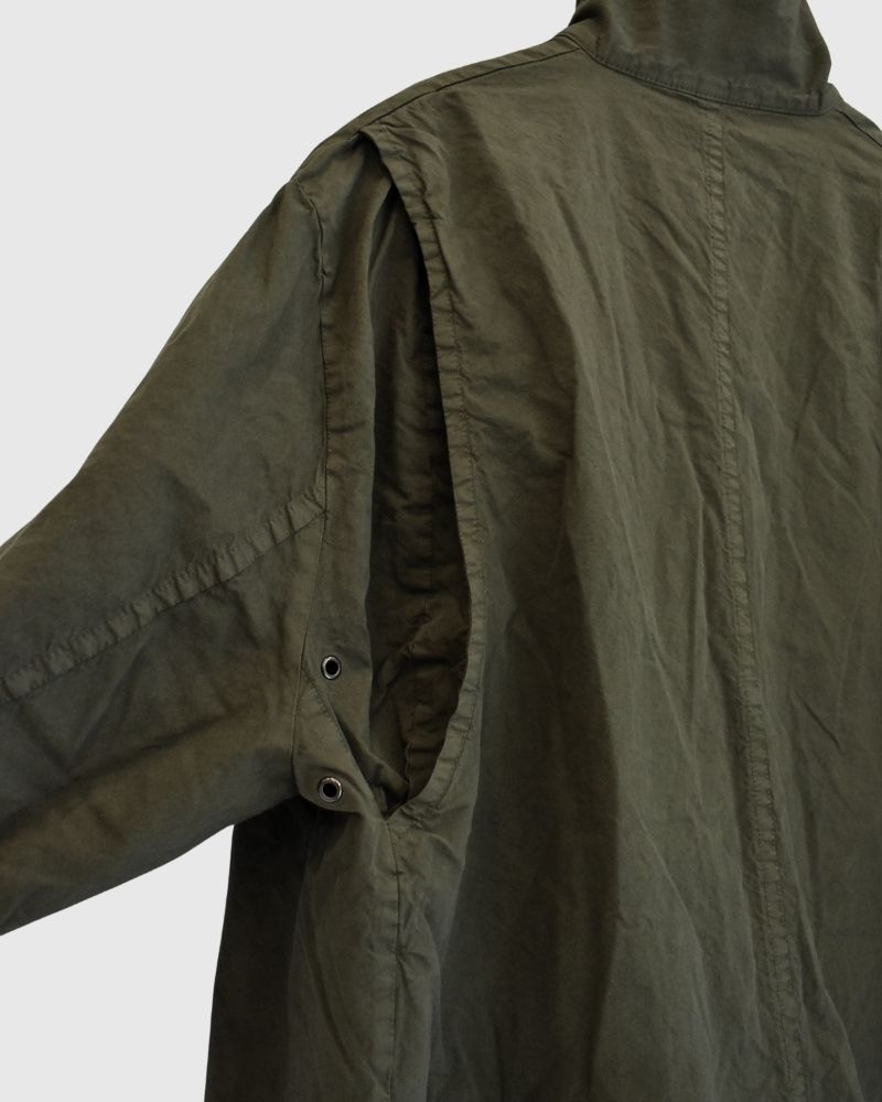 Garment Dye Short Coat in Khaki