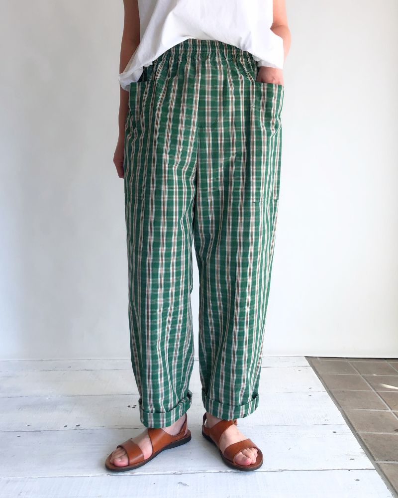 BITTERSWEET-W Easy Pants in GreenCheck
