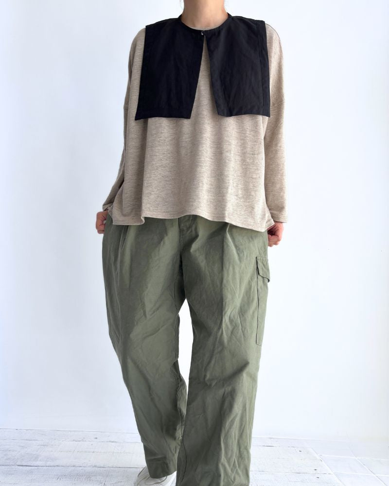 Linen Jersey Pullover in Natural