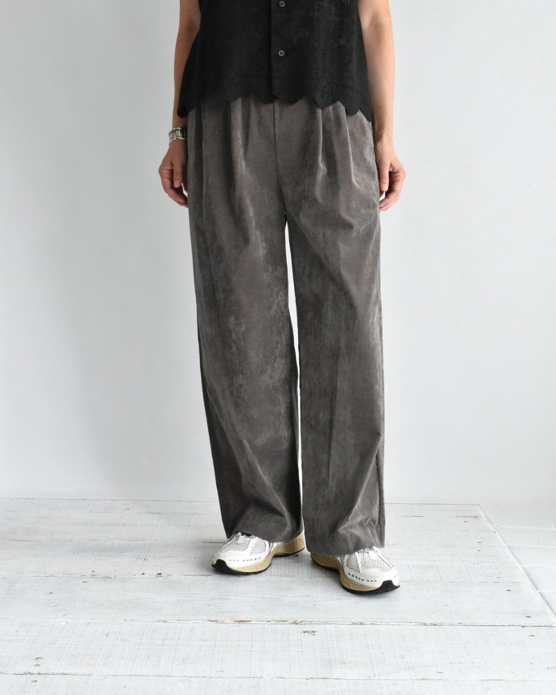 Velvet Semi Wide Easy Pants in Brown