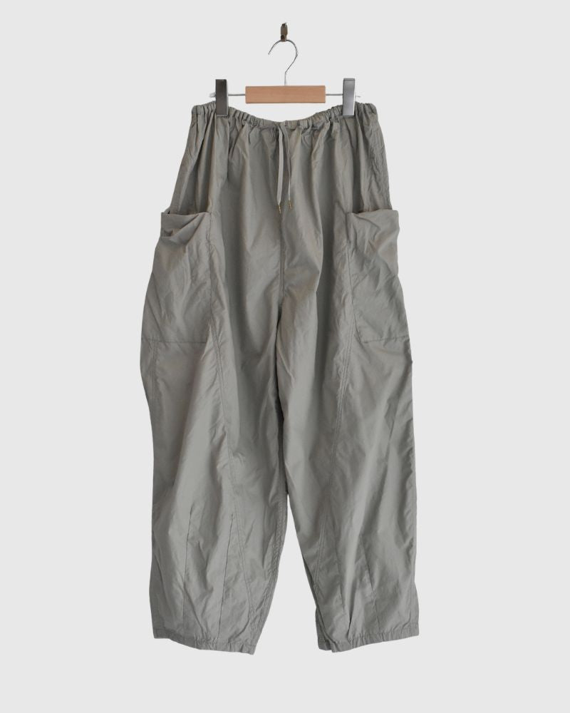 Typewriter Cotton Pants in Gray