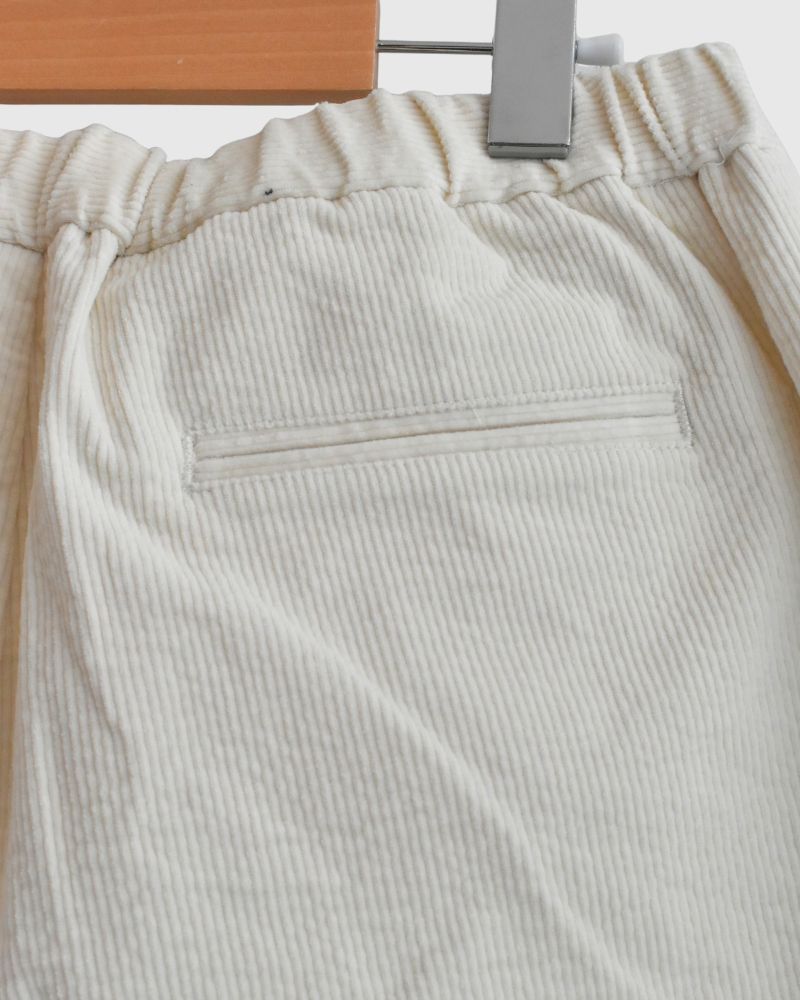 11WALE CORDUROY EASY TAPERED PANTS in OffWhite