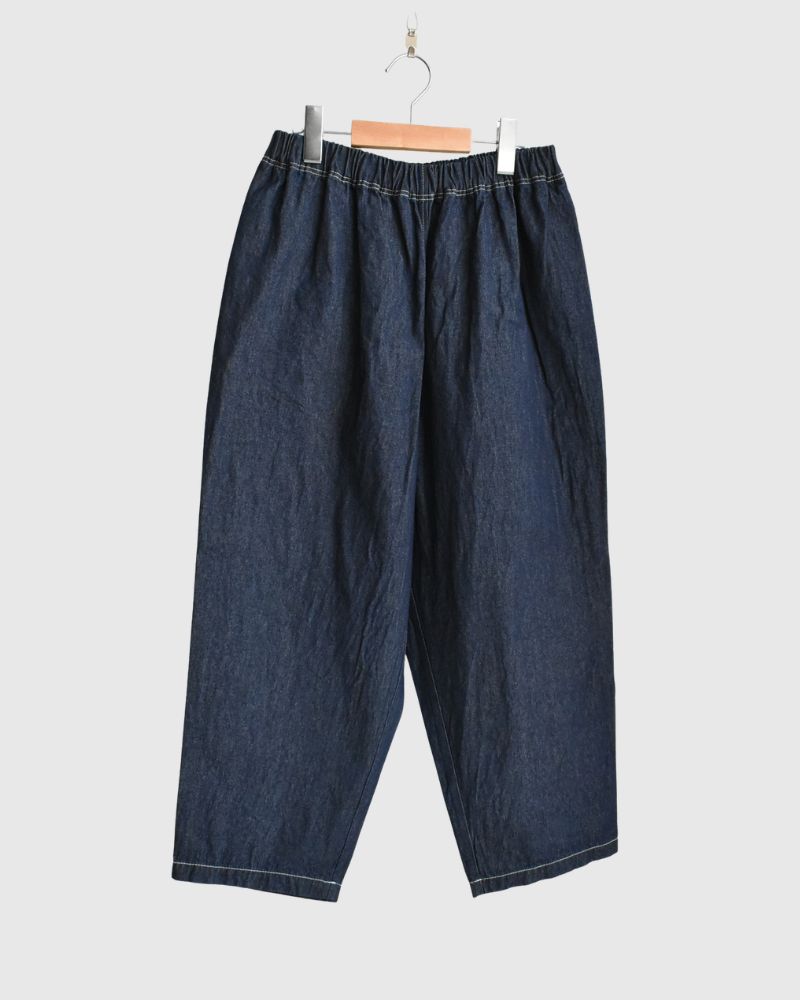 Big Pocket Pegtop Pants (Denim) in Indigo