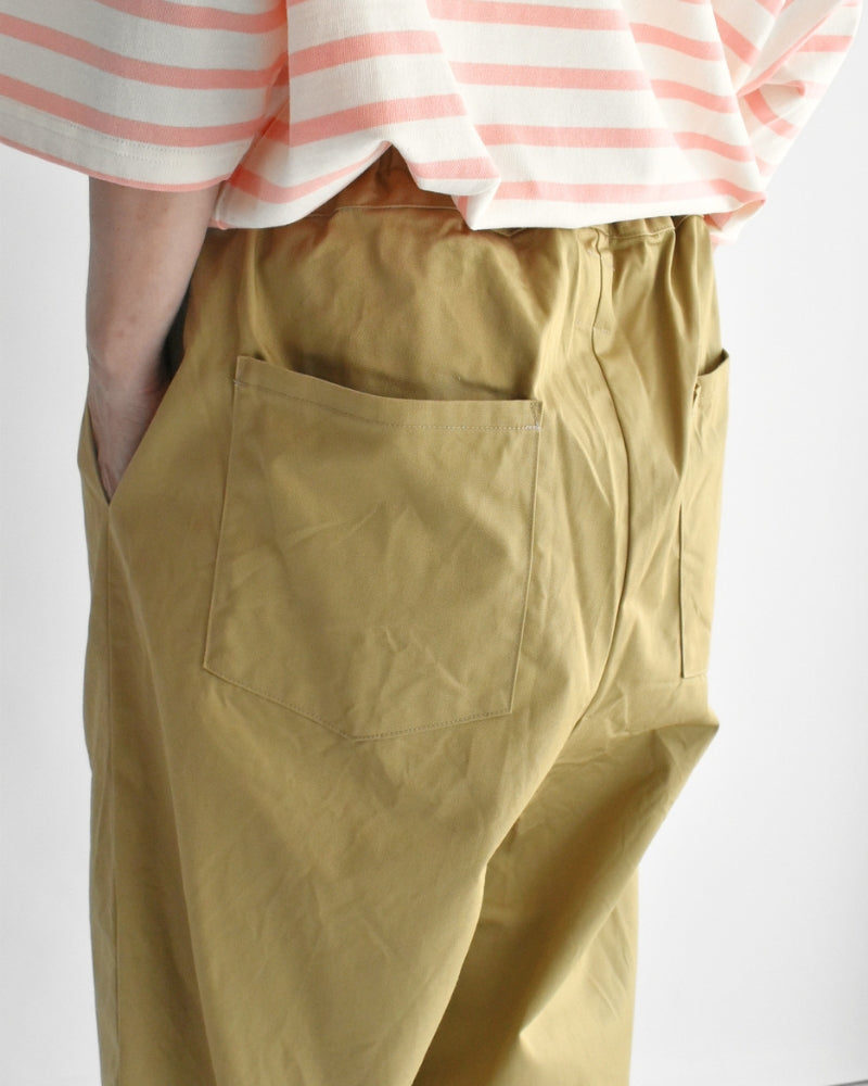 Chino Cloth POKKA Pants in Beige