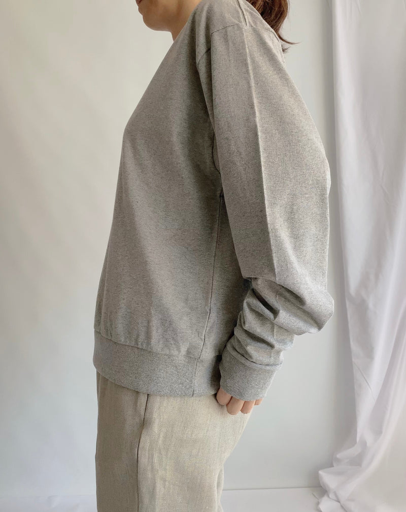 unisex vintage long sleeve in Moku L.Gray