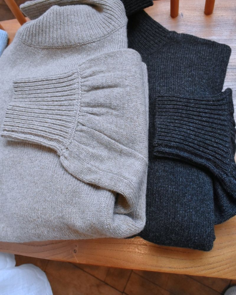 [Pre-order] F/W G1241 Solid Turtle Knit Pullover (Mid Oct - Late Oct)