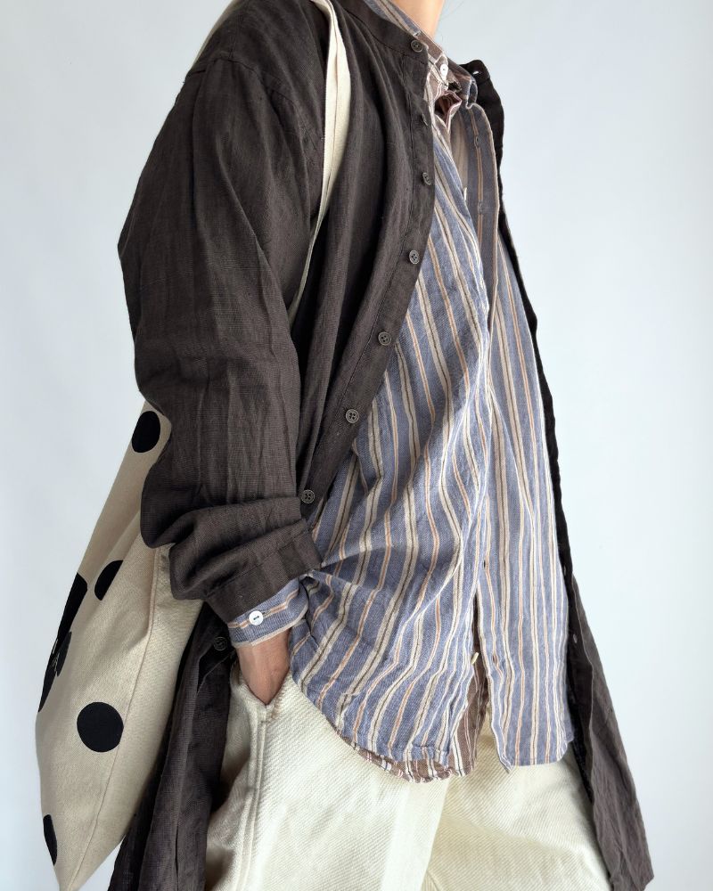 Bengal Stripe Shirt in GrayBlue