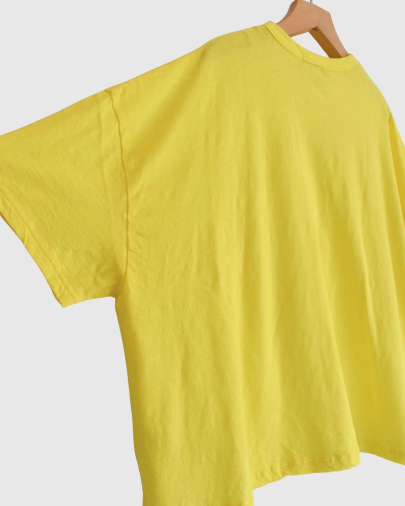 Wide T-shirt in Yellow