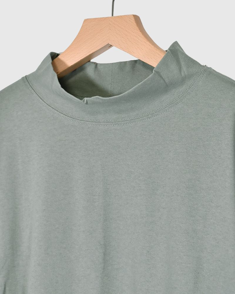 DEPEND jersey high neck T-shirt in Mint