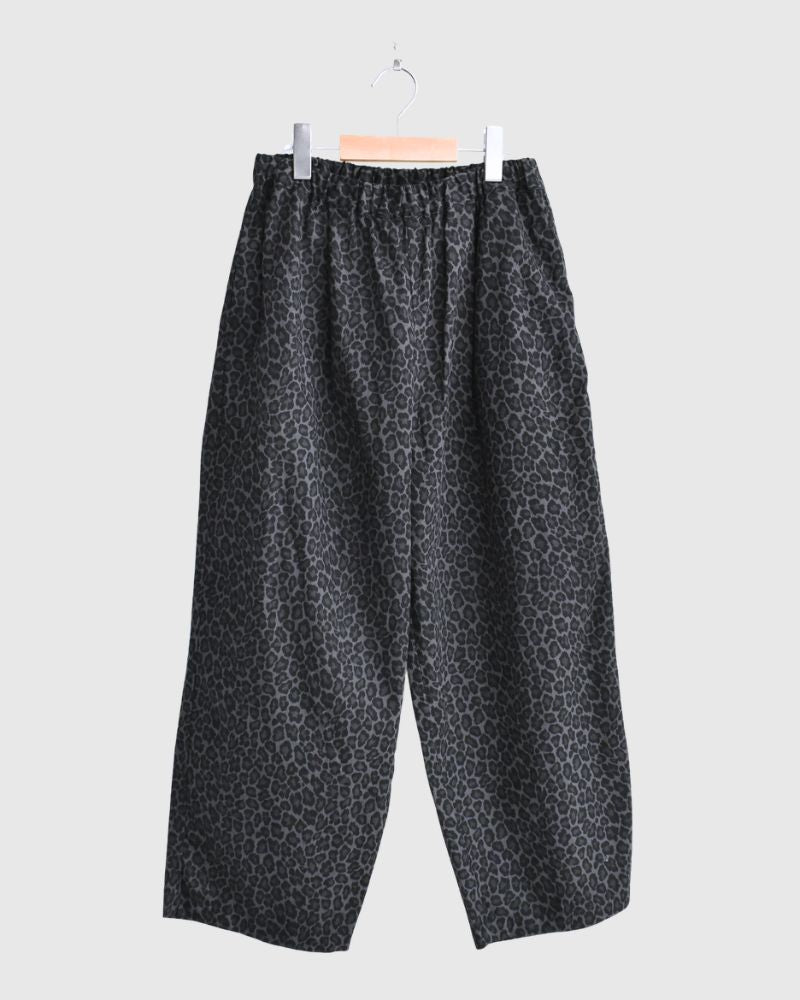 LEOPARD KUNG FU PANTS in BlackLeopard
