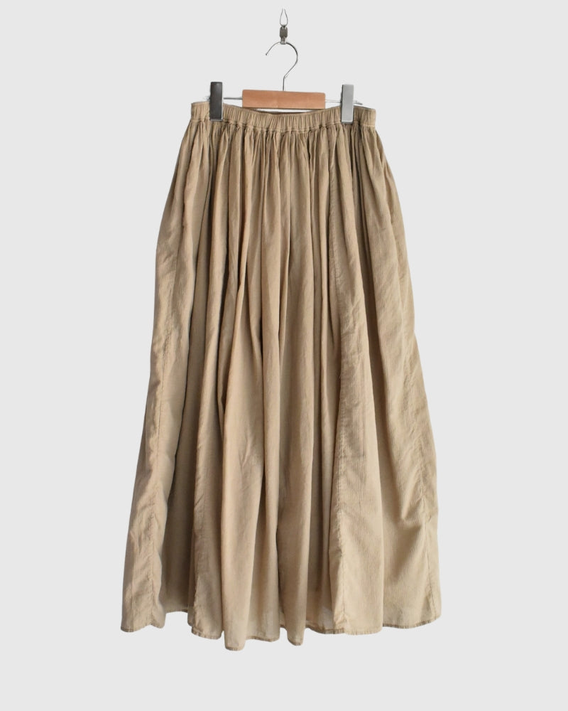 Rajasthan Gathered Skirt in Beige