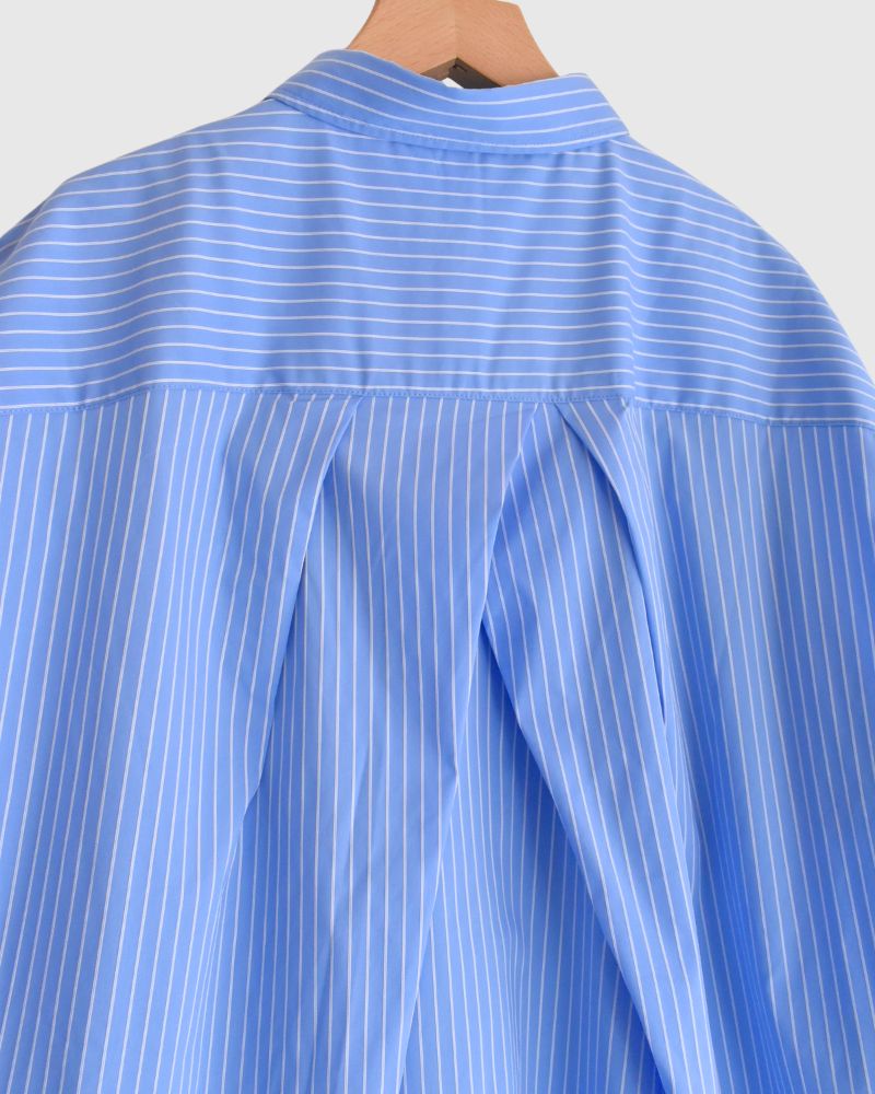 Knit vest layered striped shirt dress 'APOLU' in Saxe