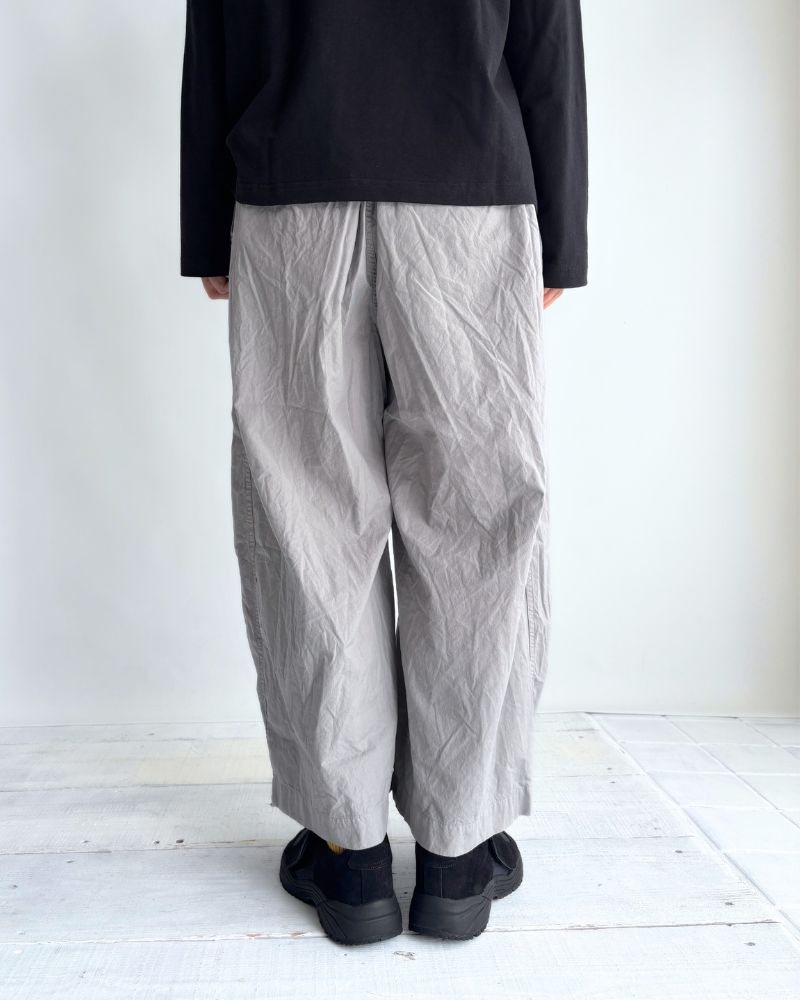 Cotton Silk Pants in Gray