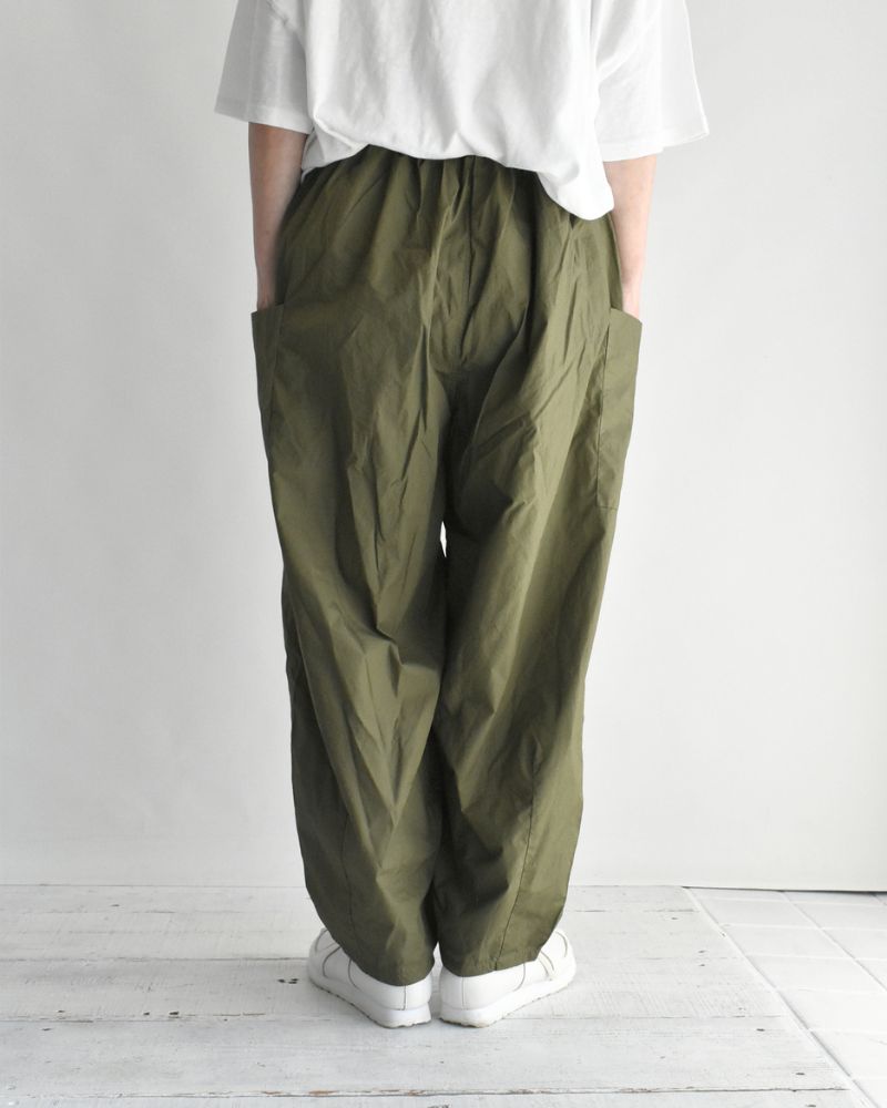 Typewriter Cotton Pants in Khaki