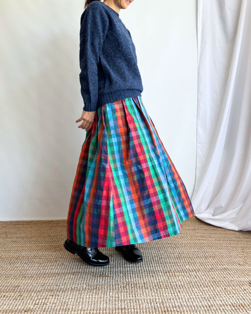 CHECK A LINE SKIRT 'FELINA' in Multi