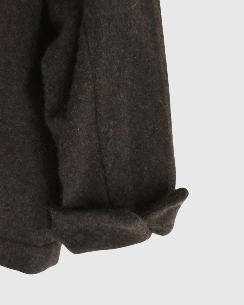 Wool tailored jacket in Brown